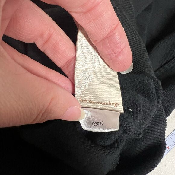 Soft Surroundings Go Lively Jacket Womens Size XL Black Travel Wrap Scarf Cozy - Picture 8 of 13